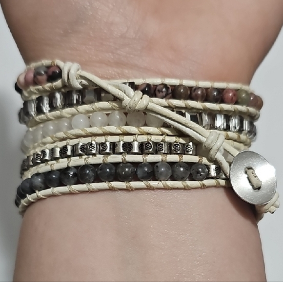 Labradorite Agate Bracelet - Picture 2 of 4